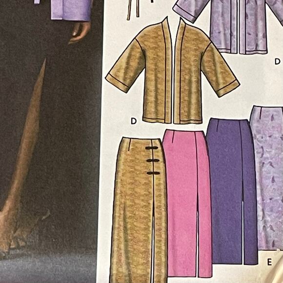 Simplicity 5343 Misses 6-12 Camisole Top Kimono Skirt Obi Belt Circa 2003 New FF - Picture 5 of 10